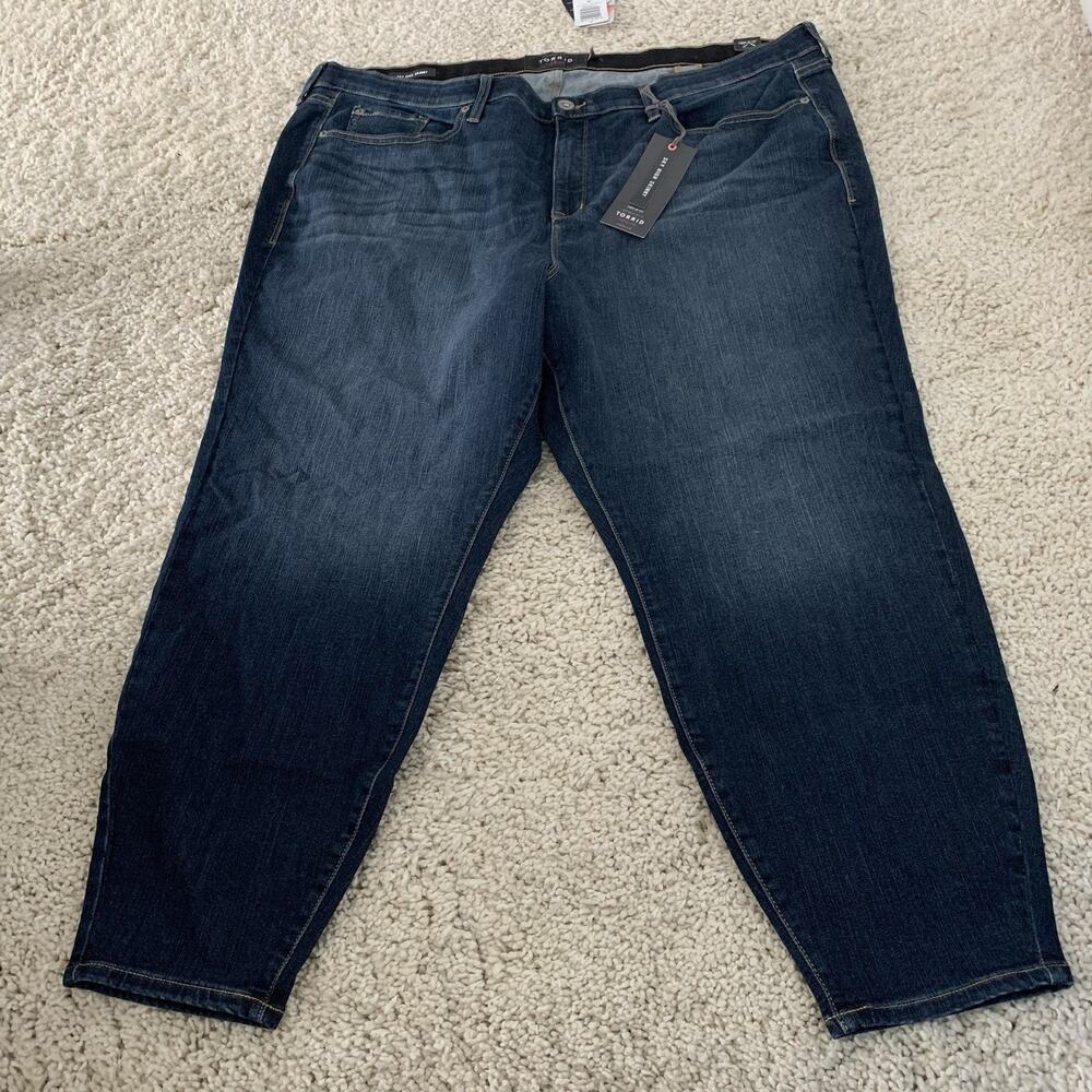 Torrid Premium Jeans Womens Sz 28S SKY HIGH SKINNY Denim Blue Dark Wash NEW - Picture 1 of 10